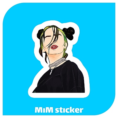 استیکر Billie eilish