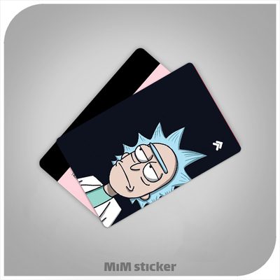 استیکر کارت بانکی Rick and Morty