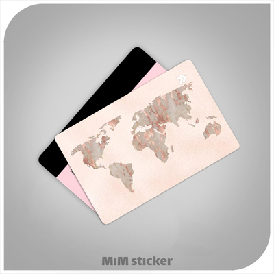 استیکر کارت بانکی نقشه جهان