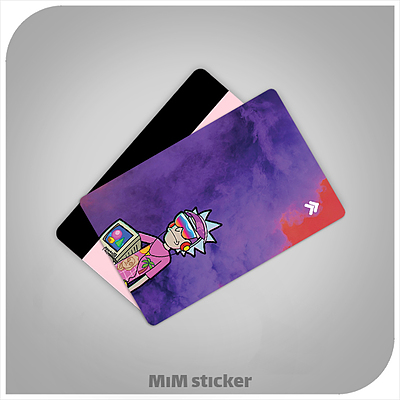 استیکر کارت بانکی Rick and Morty
