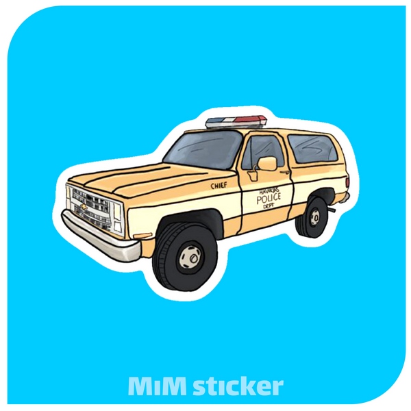 میم استیکر استیکر ماشینJim Hopper