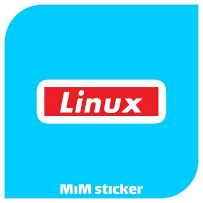 استیکر لوگو Linux