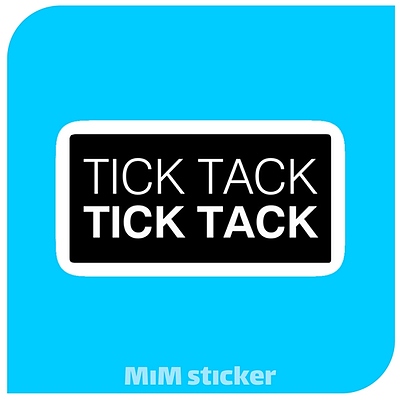 استیکر Tick Tack
