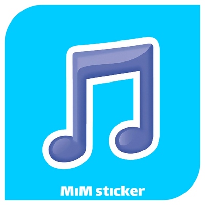 استیکر music emoji