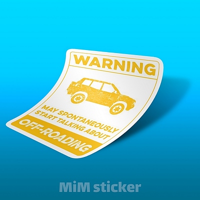 استیکر Warning 