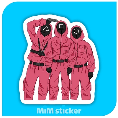 استیکر squid game 
