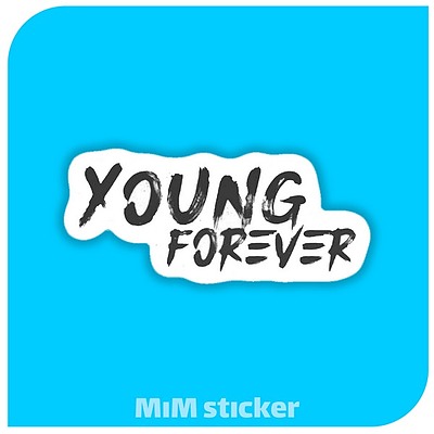 استیکر Young forever_bts